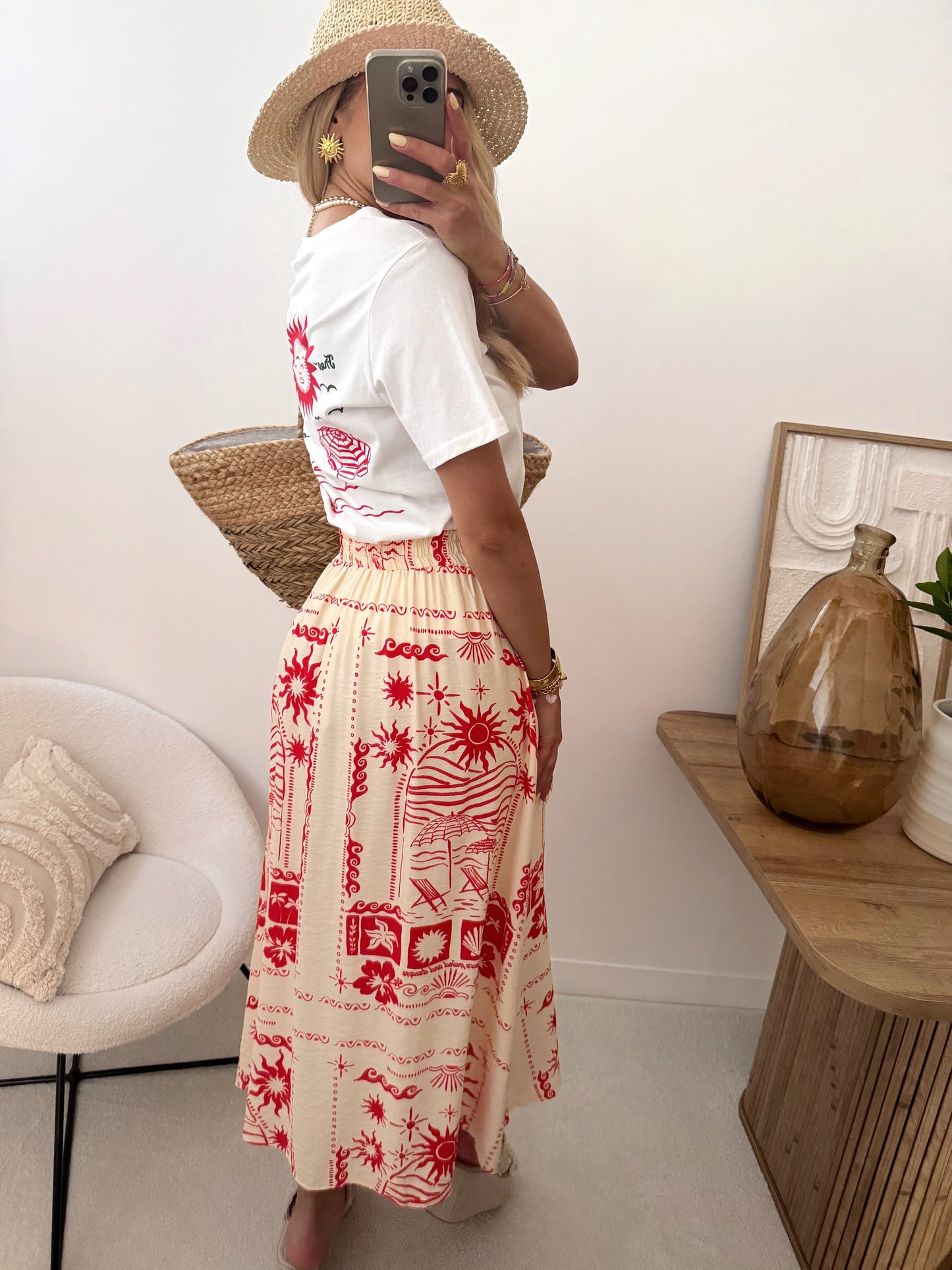 TARONE summer print T-shirt