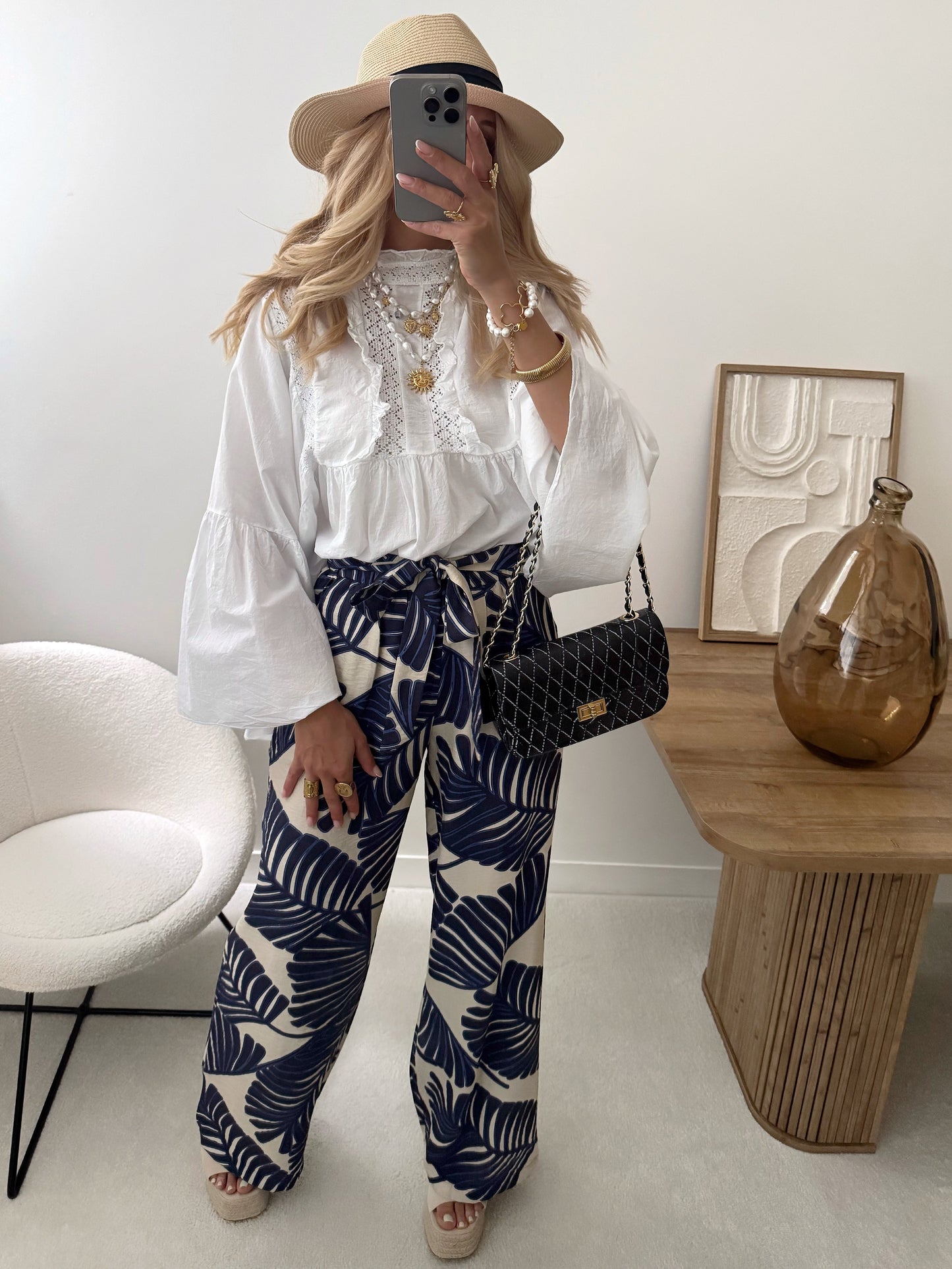 TIBERIUS print pants