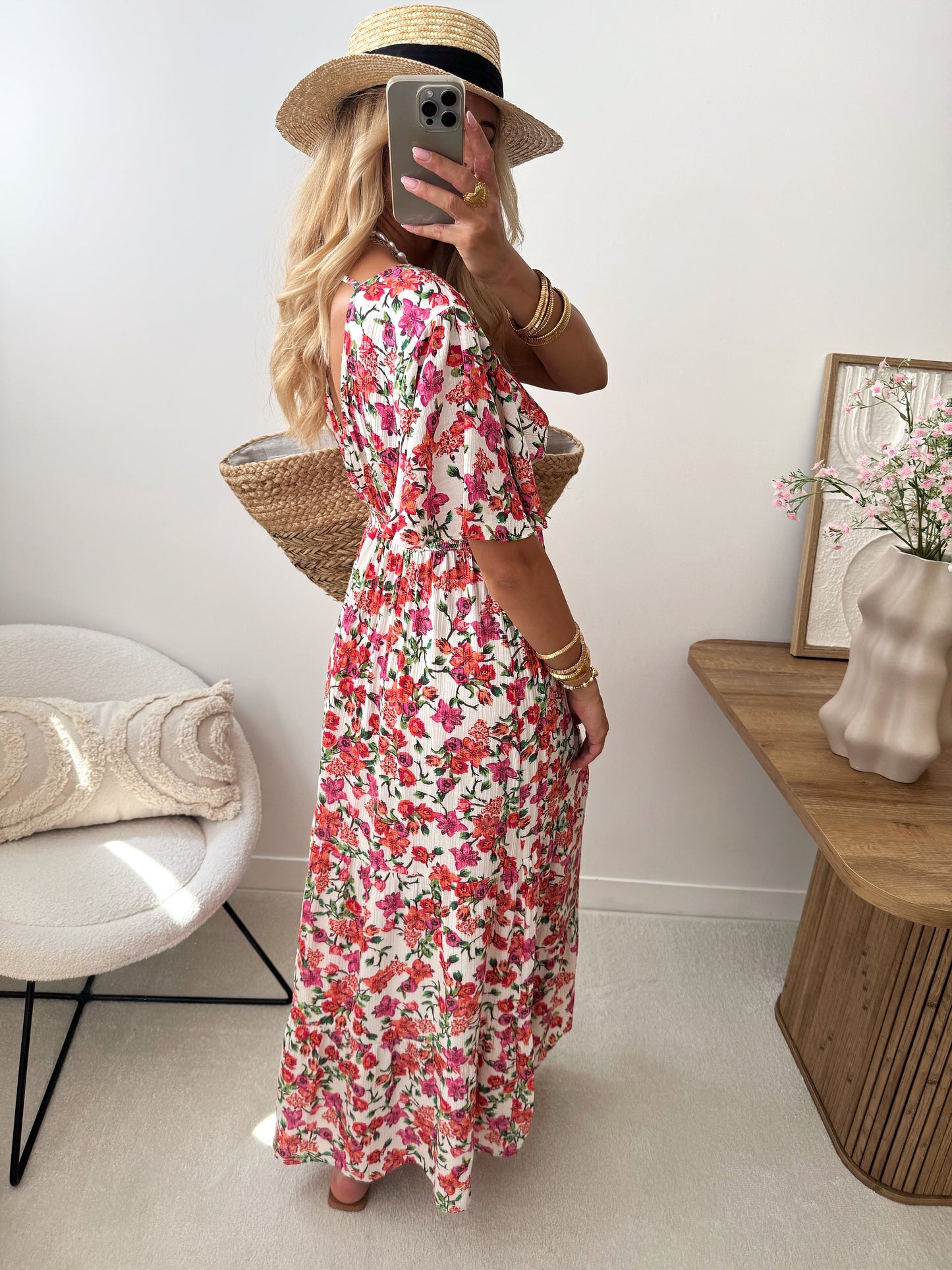 EDEN floral print maxi dress