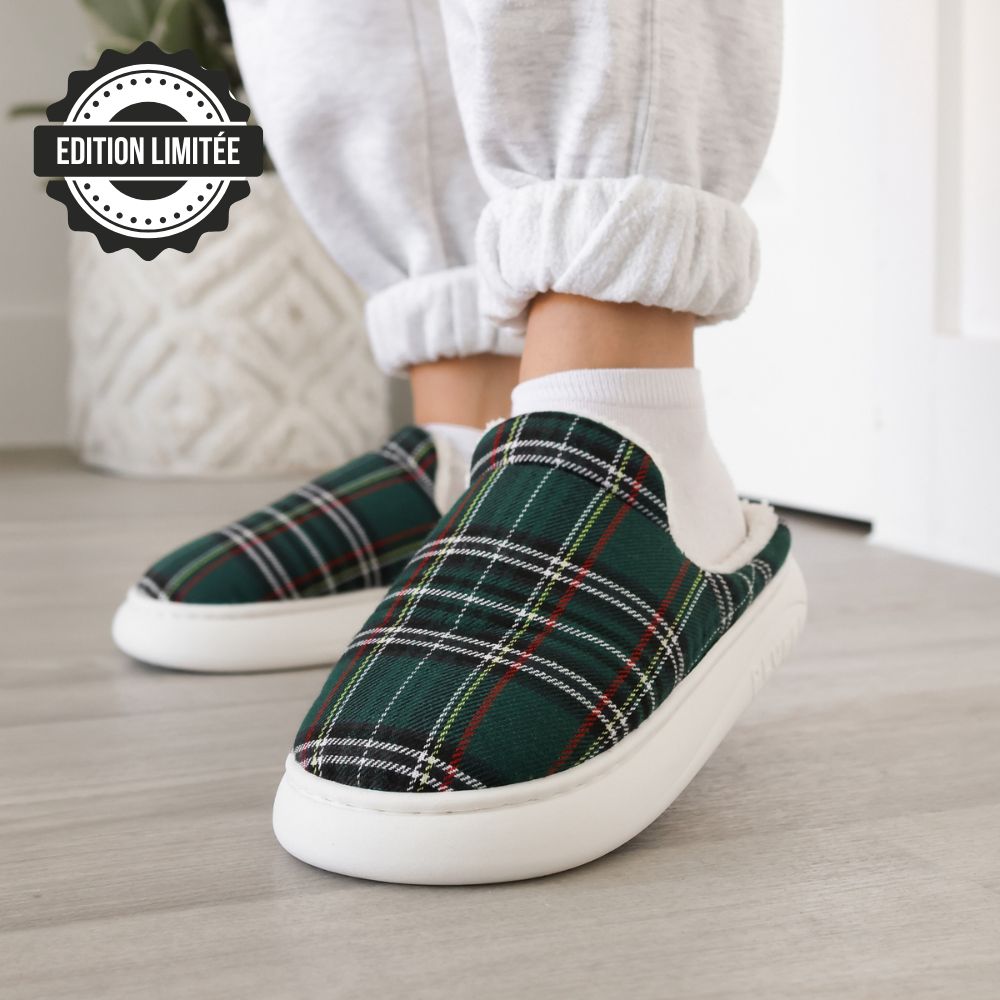 Chaussons Pluffi – Édition Plaid
