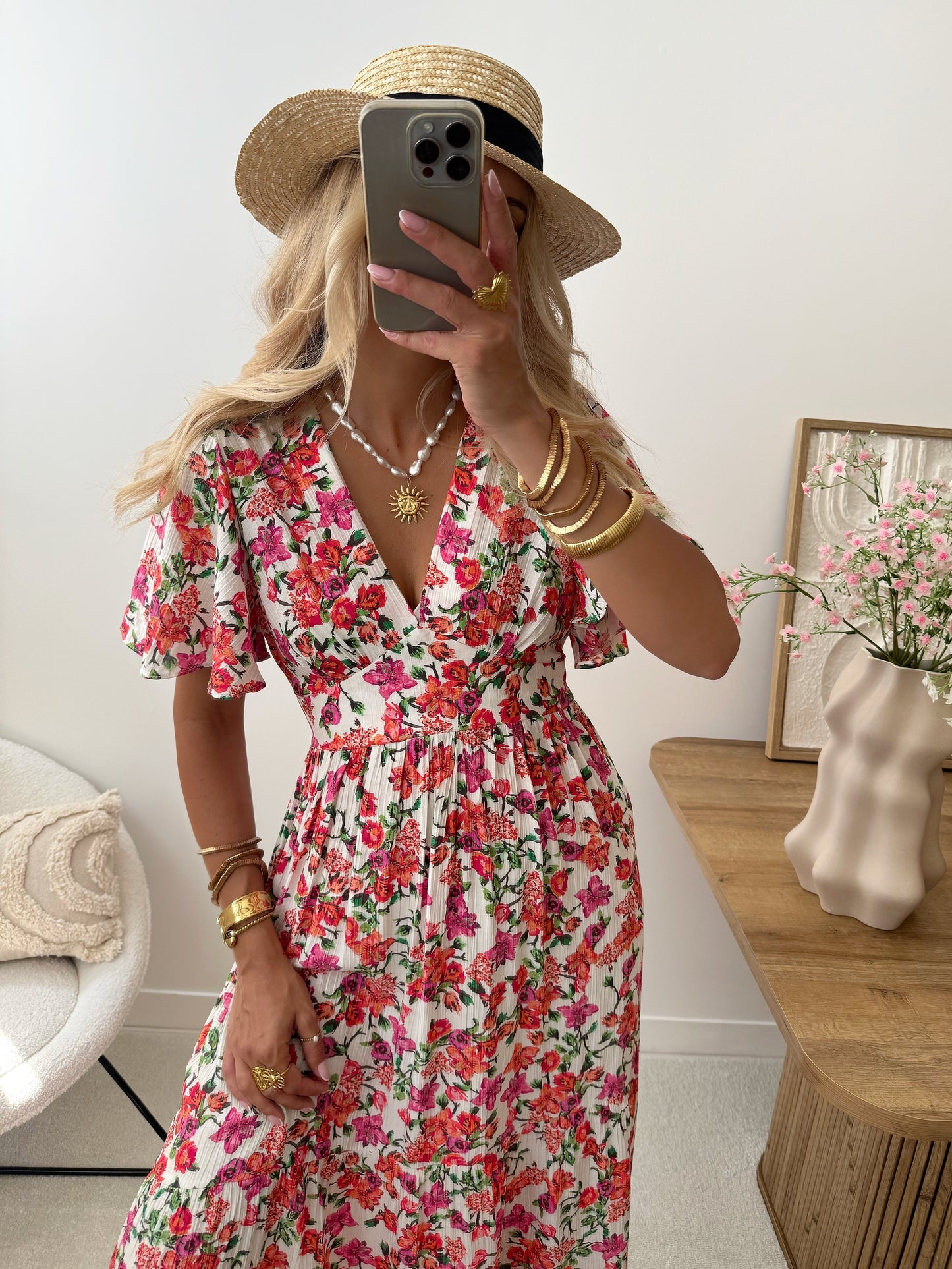 EDEN floral print maxi dress
