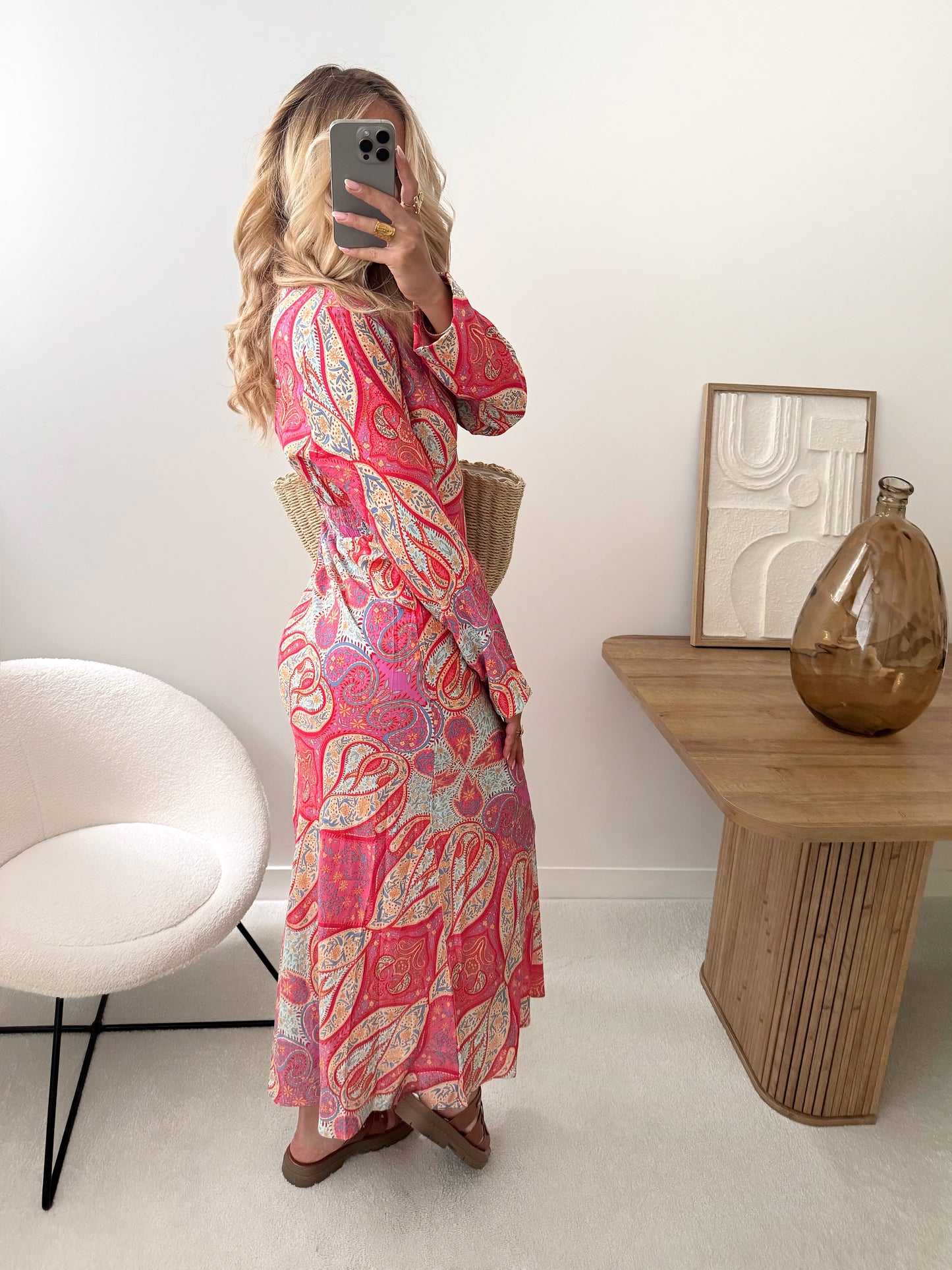 CORÉLIE long paisley print dress