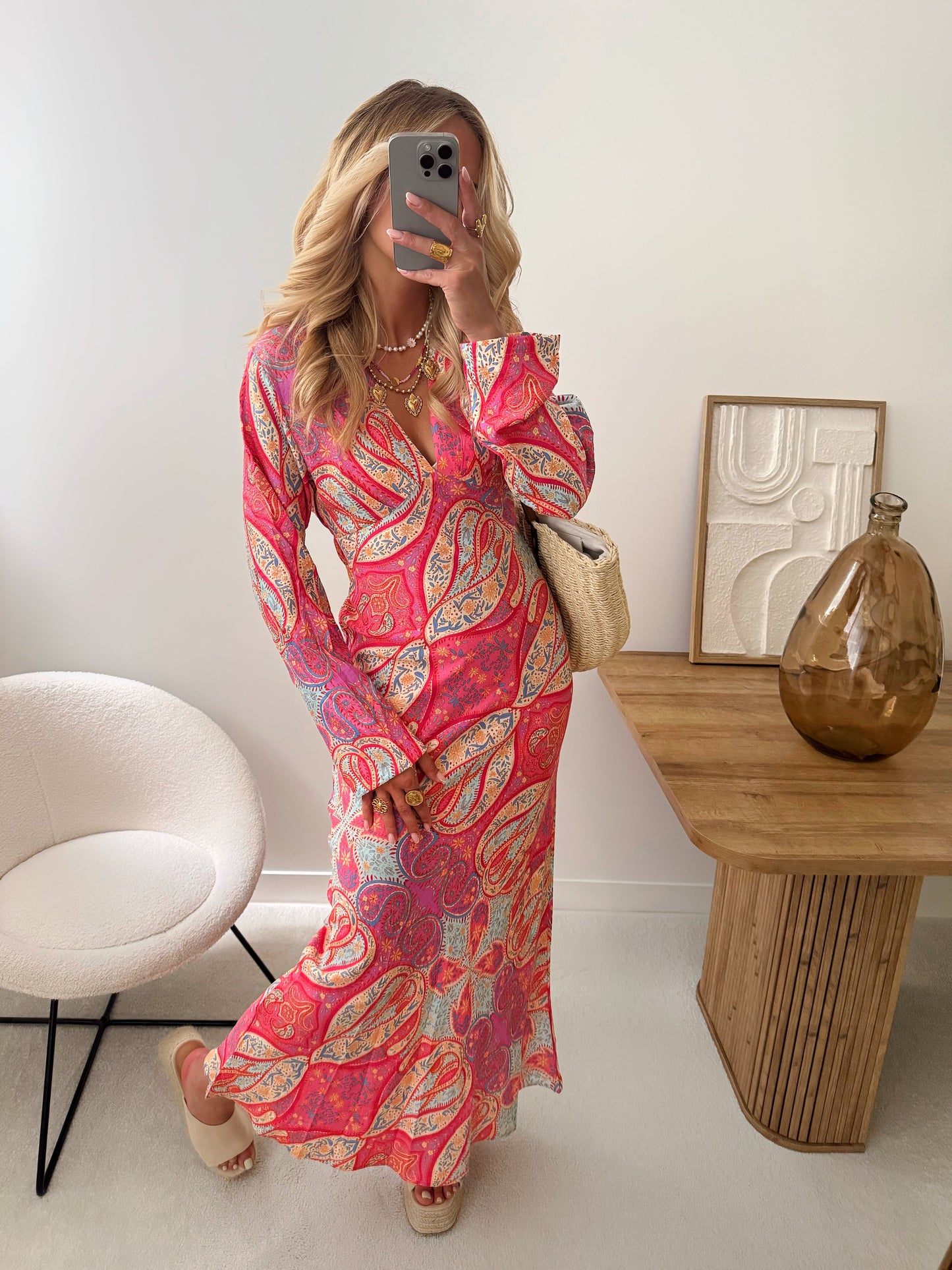 CORÉLIE long paisley print dress