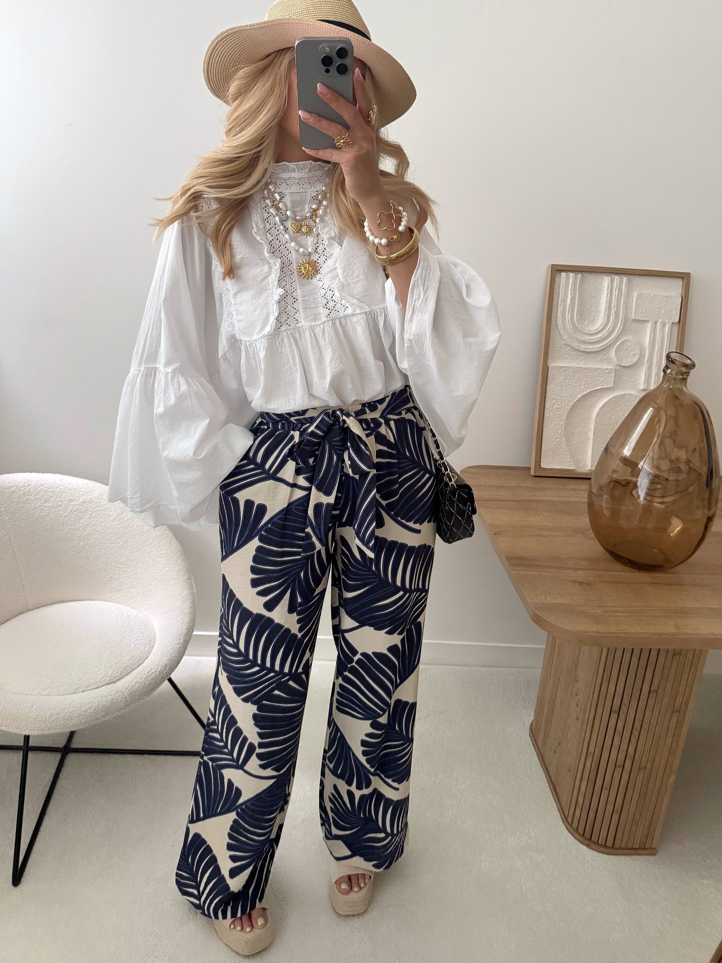 TIBERIUS print pants