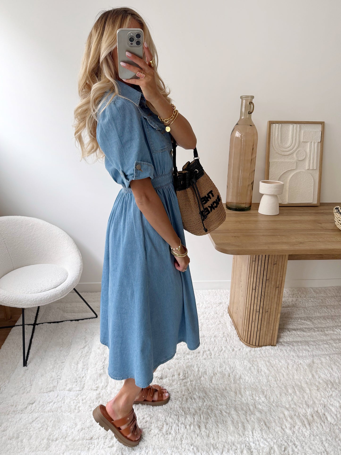 DOVOÉ long denim dress