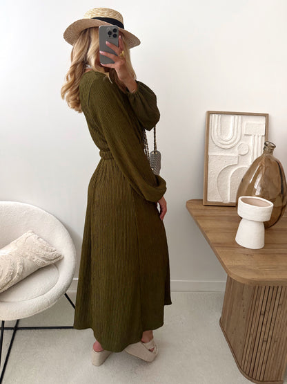 FIGUERE belted long dress