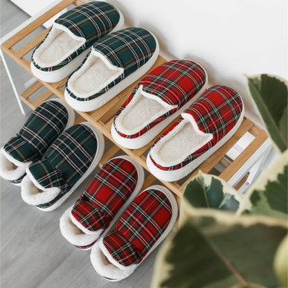 Pluffi Hausschuhe – Plaid Edition