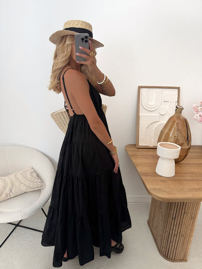 COLIZA long dress with straps and sun