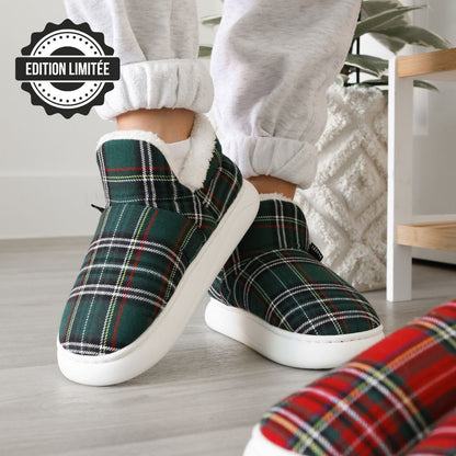 Chaussons Pluffi – Édition Plaid