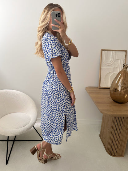 VIVIANE floral print midi dress