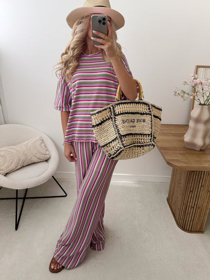 BALDI Multicolored Striped Knit Set