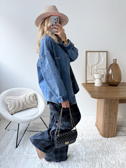 CAMBRIDGE blue plaid pants