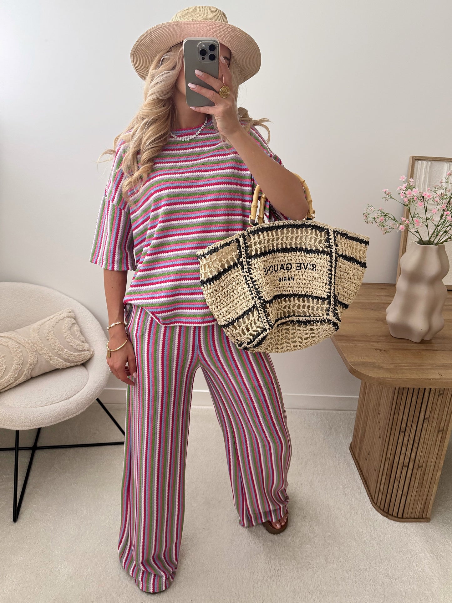 BALDI Multicolored Striped Knit Set