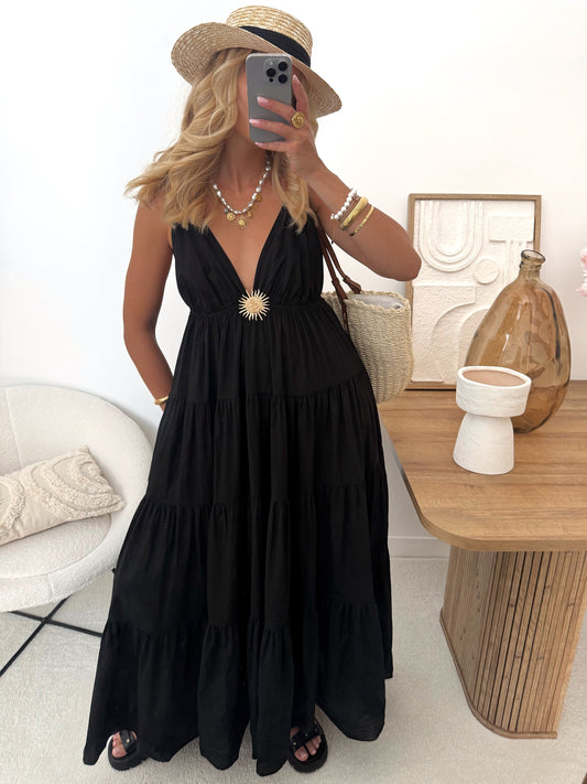 COLIZA long dress with straps and sun