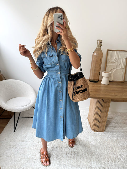 DOVOÉ long denim dress